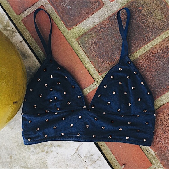 Madewell Other - 3 for $25⭐️ MADEWELL || navy bralette sz Small